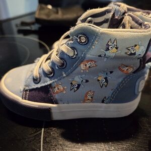 Kids Cartoon Character High-Top Sneakers